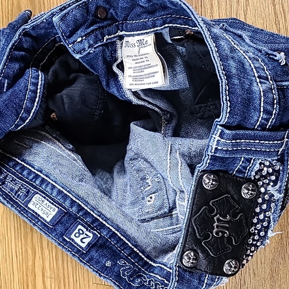 MISS ME VINTAGE 28 EASY BOOT JE5422EL GIRLS WOMEN PRE-OWNED FADED DENIM JEANS - Picture 2 of 8